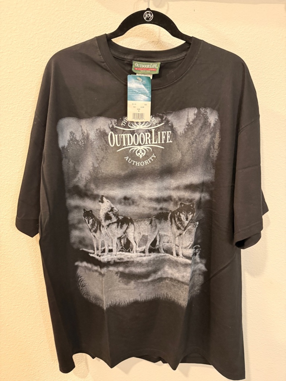 VTG NWT Wolfpack Wolf Outdoor Life The Sportsmans Authority Nature T-Shirt Sz XL